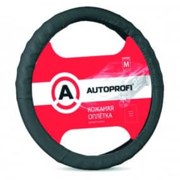 Оплетка на Руль AUTOPROFI AP-300 BK (M) Кожа Оплетка на Руль AUTOPROFI AP-300 BK (M) Кожа